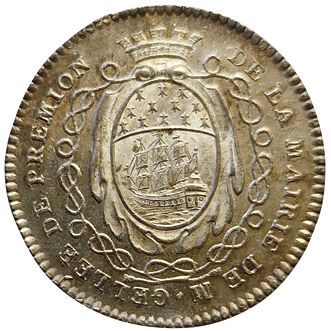 null Aldermen and Mayors. Nantes. Jean Baptiste Gellée de Premion. Mayor. 1776. Silver...