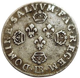 null Louis XIV. 11 Sols aux 4 couronnes de Strasbourg. 1703 BB. Strasbourg. 2,80grs....