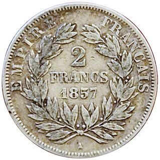 null 2 Francs 1857 A. Paris. Gad.523. TB