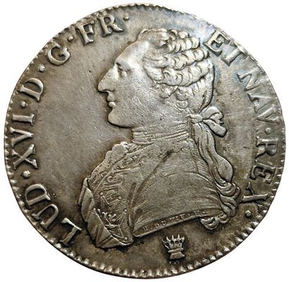 null Louis XVI. Ecu aux branches d'olivier. 1790 I. Limoges. 29,03grs. Gad.356. ...