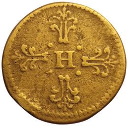 null Henry III. Monetary weight for the Franc. God.34Ba, Pl.3/26. TTB