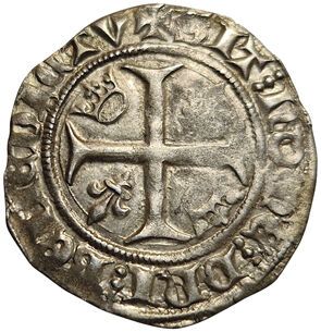 null Charles VI. 1380-1422. White Guenar. Tournai (Point 16th). 2,98grs. Dy.377C....
