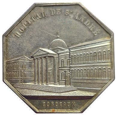 null Silver token. Medicine. Hospital of Saint André. Bordeaux. Head of Medical Service....