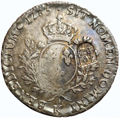 null Louis XVI. Switzerland. Canton of Bern. 40 Batzen countermarked on Ecu 1783...