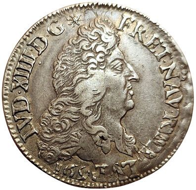 null Louis XIV. Half-Ecu with 8 L. 1691 A. Paris. 13,30grs. Ref. on a half shield...