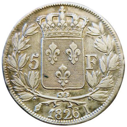 null Charles X. 5 Francs 1826 I. Limoges. Gad.643. TB+.