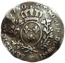 null Louis XV. Tenth of a shield with a band. 1750 Aix. 2,70grs. Gad.292 (R4). 11952...