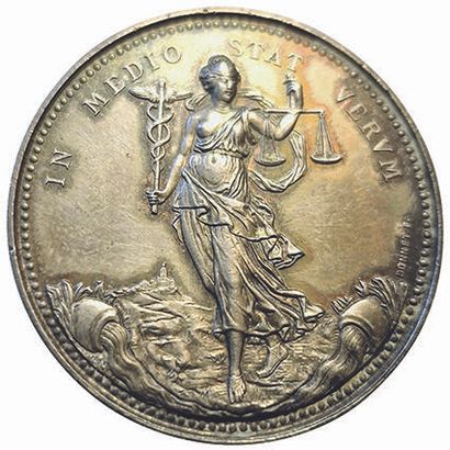 null Lyonnais. Commercial brokers. 1866. Bee. Silver token. SUP to SPL