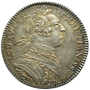 null Louis XV. Silver token. Chamber of Commerce of Bordeaux. 1750. 409 card. SU...