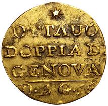null Italy. Genoa. Monetary weight for the Doppia of Genoa. TTB+.