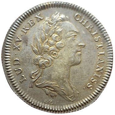 null Louis XV. Silver token. Chamber of Commerce of Bordeaux. 1750. 410 card. SU...