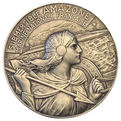 null Silver medal : Bordeaux, Chantiers de la Gironde 1916. Submersible Amazone....