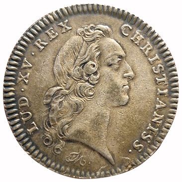 null Louis XV. Silver token. Municipality. Bordeaux. N.D. Carde 211. qSUP
