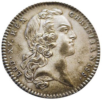 null Louis XV. Monnayeurs de Rouen. N.D. Jeton argent. F.A 6288. SUP