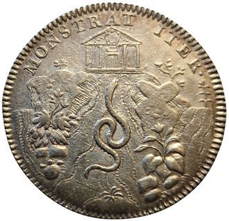 null Faculty of Medicine of Paris. J.B Boyer, Dean. 1758. Silver token. SUP