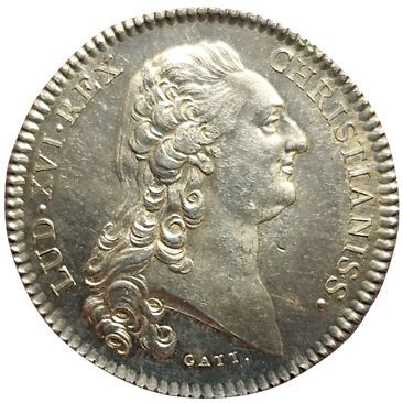 null Louis XVI. Silver token. Academy of Painting, Sculpture, Civil and Naval Architecture...