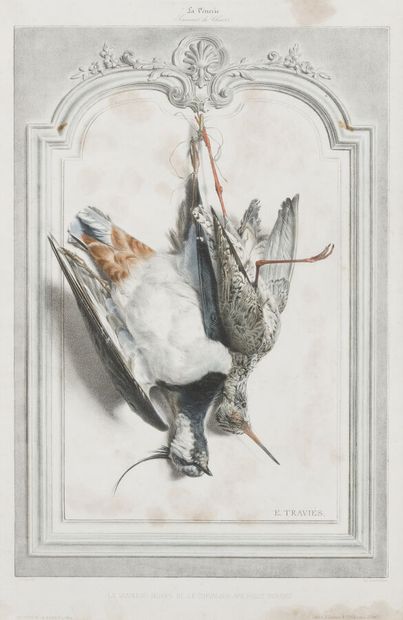 null D'après Edouard TRAVIES (1809-1869)*
Trois lithographies couleurs de la série...
