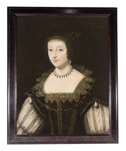 null In the taste of DUCAYER*
Portrait of Marguerite de Navarre
Canvas.
Label on...