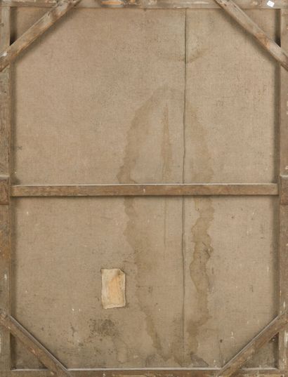 null ÉCOLE FLAMANDE VERS 1700
Charité Romaine
Toile.
134 x 98 cm.
(Accidents, restaurations...