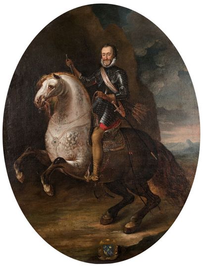 ÉCOLE FRANÇAISE VERS 1700*
Portrait du roi...