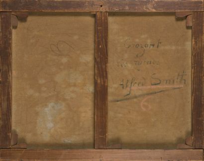 null Alfred SMITH (1854-1936)
Crozant les ruines
Huile sur toile, située et signée...