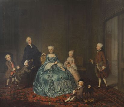 null Tibout REGTERS (Dordrecht 1710 - Amsterdam 1768)
Portrait de la famille de Jan...