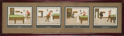 null After Lance THACKERY (1869-1916)*
Suite of four color prints from the series...