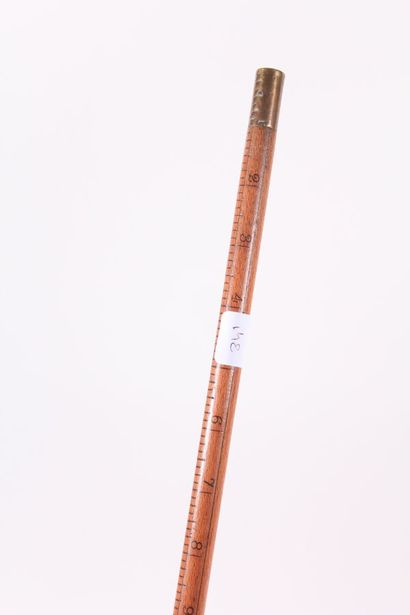 English cane with measuring system, the shaft...
