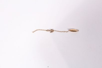 null Clasp in yellow gold 750 thousandths 0.5 g.