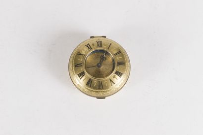 null Uti, eight-day travel alarm clock, in imitation of an 18th century pocket watch,...