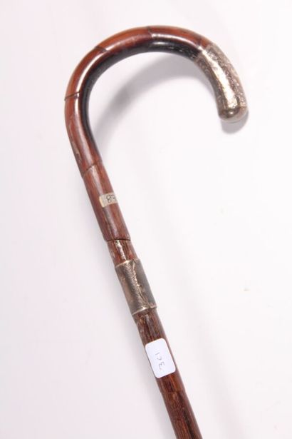 null Sword cane, the shaft like bamboo, the handle with stick, figured and dated...