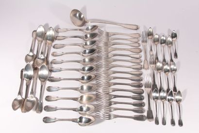 Set of cutlery of the XIXth and XXth centuries...