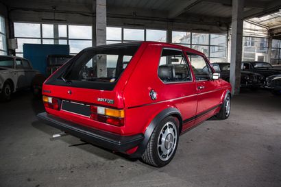 null VW Golf GTi, type 17DX2, 07/12/1982, coach 3 portes, carte grise française,...