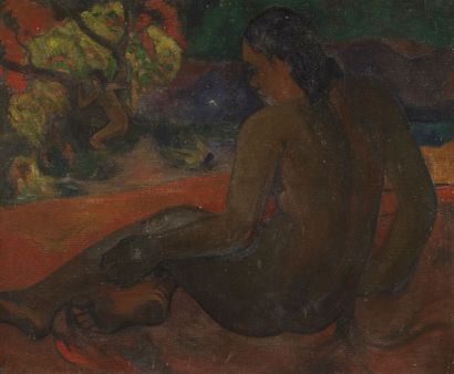 null André LHOTE (1885-1962)
Femme Tahitienne, d'après un tableau de Paul Gauguin
conservé...