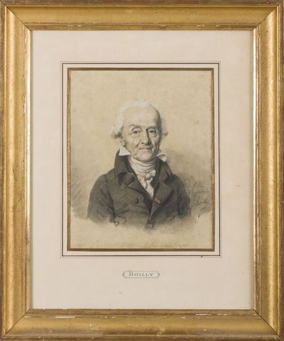 null Jules BOILLY (Paris 1796-1874)
Portrait présumé de Faujas de Saint-Fond, géologue
Pierre...