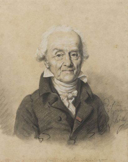 null Jules BOILLY (Paris 1796-1874)
Portrait présumé de Faujas de Saint-Fond, géologue
Pierre...