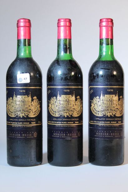 null 1976 - Château Palmer, Margaux, 3 blles, 2 début-épaules