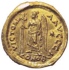 null Rome. Léon I. 457-474. Solidus. R/ VICTORIA AVGGGB. Constantinople. 4,23grs....