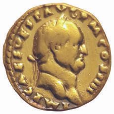 null Rome. Vespasien. 69-79. Aureus. R/ NEP RED. Neptune debout, le pied sur un globe,...