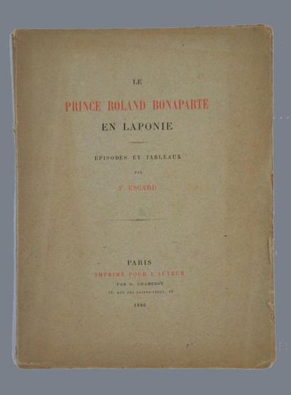 null ESCARD (F.)

Le Prince Roland Bonaparte en Laponie. Épisodes et tableaux. Paris,...