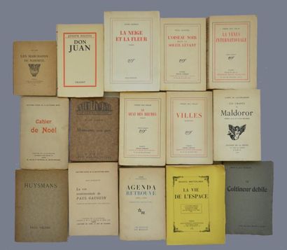 null LITTÉRATURE - ÉDITIONS ORIGINALES. 

Ensemble de 15 volumes in-12, brochés,...