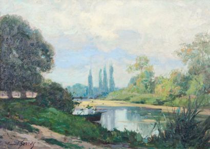 null SERRES Raoul (1881-1971)

Barques en bord de rivière

Huile sur toile marouflée...