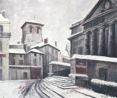 null PAJOT R. (1885-1966)

Le Palais de Justice sous la neige

Huile sur toile, signée...