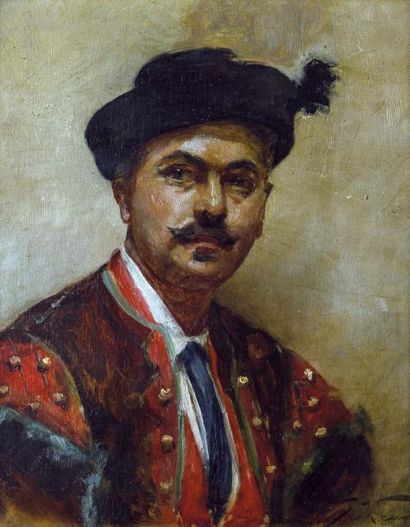 null WORMS JULES (1832-1924)

Portrait de torero hispano-landais

Huile sur panneau

27...