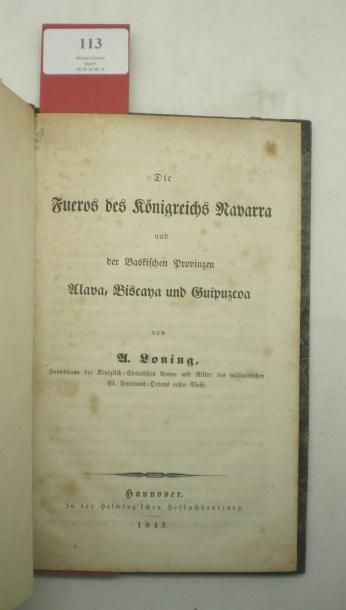 null LONING (Adolf)

Die Fueros des Königreichs Navarra und der Baskischen Provinzen...