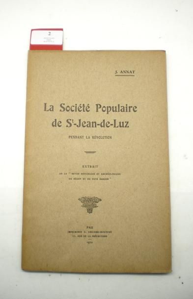 null ANNAT (Jean) abbé

La Société Populaire de Saint-Jean-de-Luz pendant la Révolution....