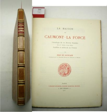 null CAUMONT LA FORCE - JAURGAIN (Jean Baptiste Etienne de)

La Maison de CAUMONT-...