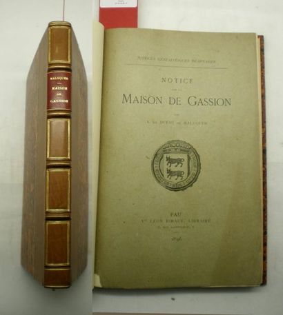 null GASSION - DUFAU de MALUQUER (Armand de)

Notices Généalogiques Béarnaises. Notices...