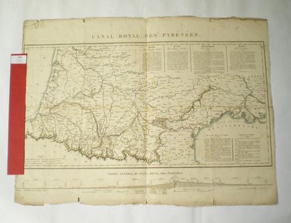null CANAUX - [GALABERT (Louis Jacques)]

Carte intitulée "Canal Royal des Pyrénées"...