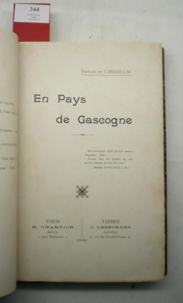 null CARDAILLAC (Fernand de)

En Pays de Gascogne. Paris, Champion ; Tarbes, Lesbordes,...